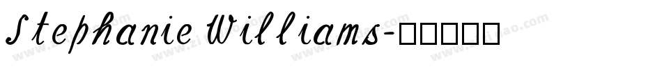 Stephanie Williams字体转换